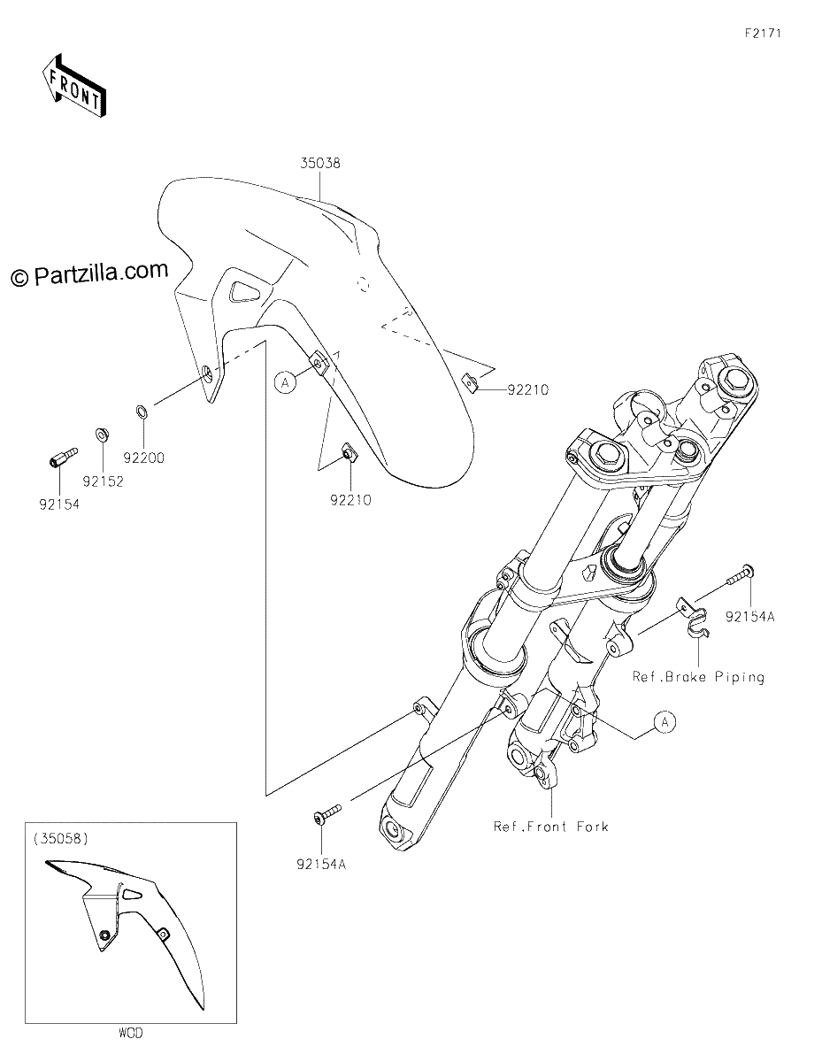 Diagrama de FRONT FENDER S