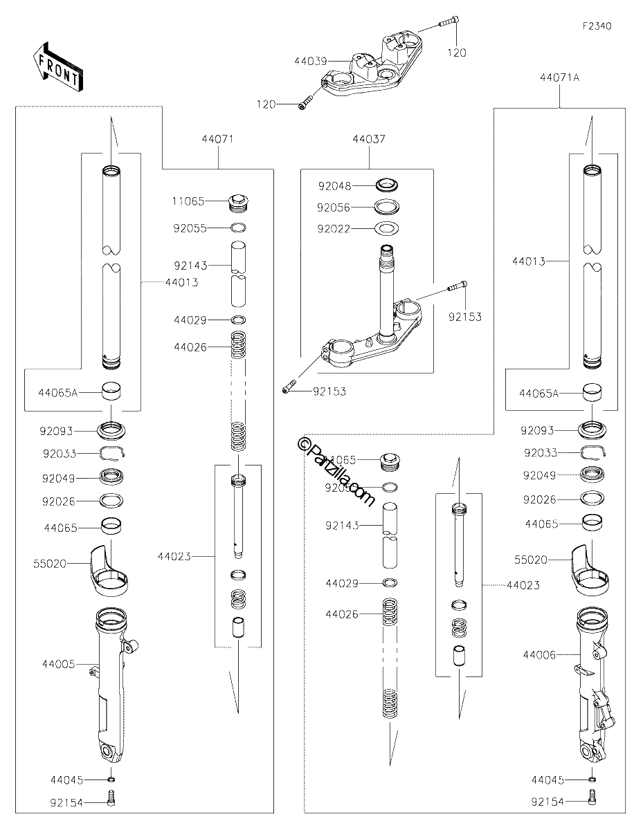 Diagrama de FRONT FORK
