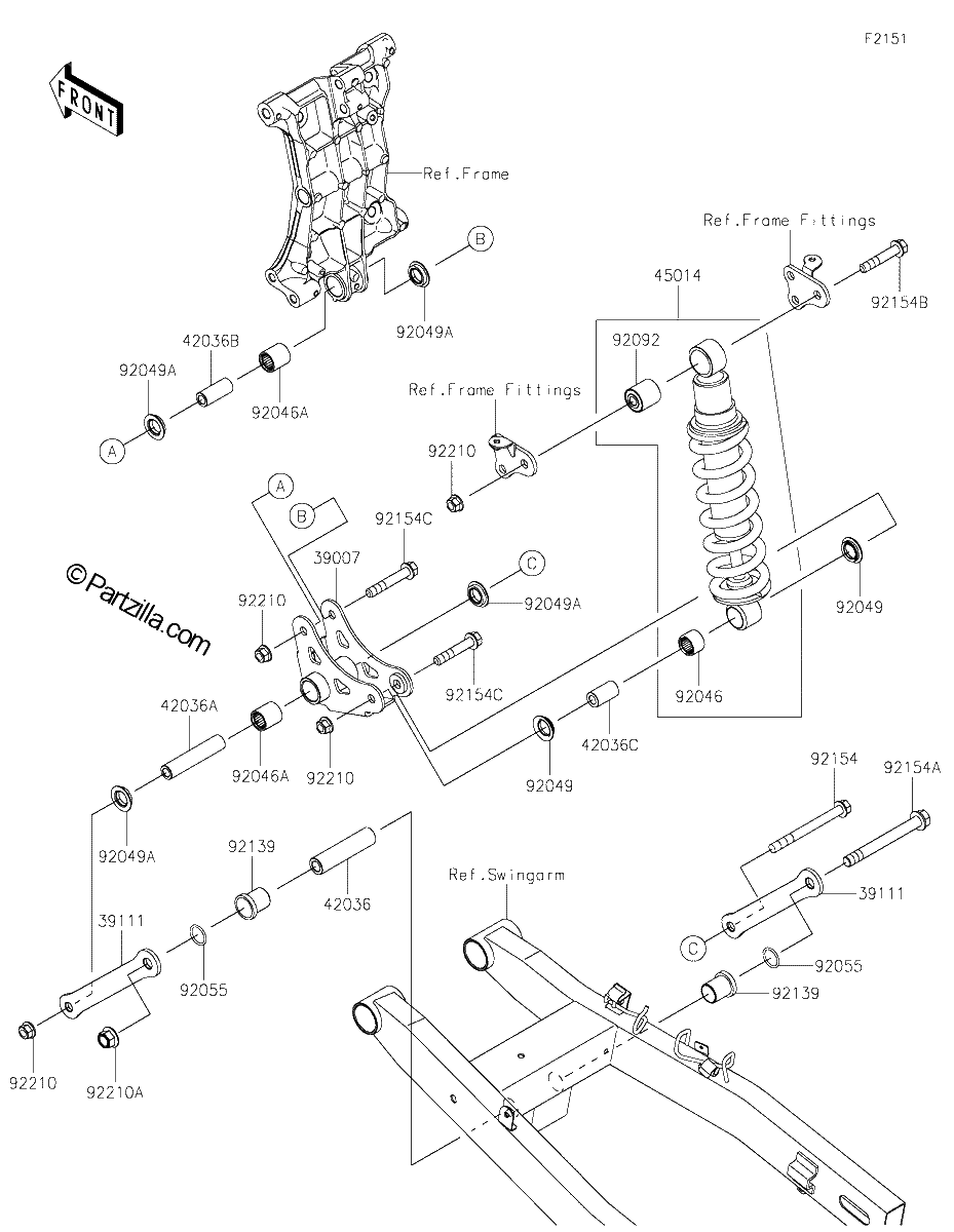 Diagrama de SUSPENSION SHOCK ABSORBER