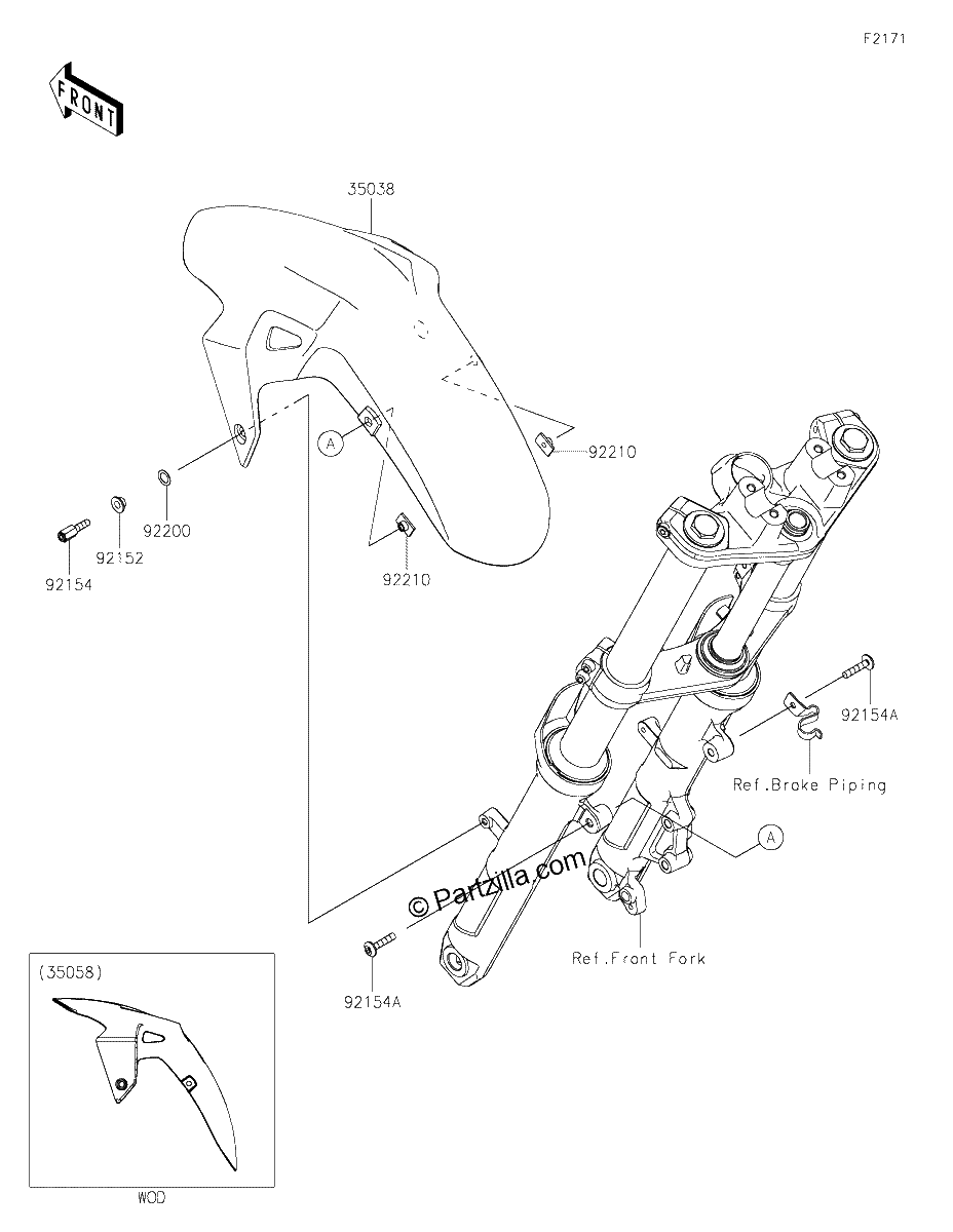 Diagrama de FRONT FENDER S