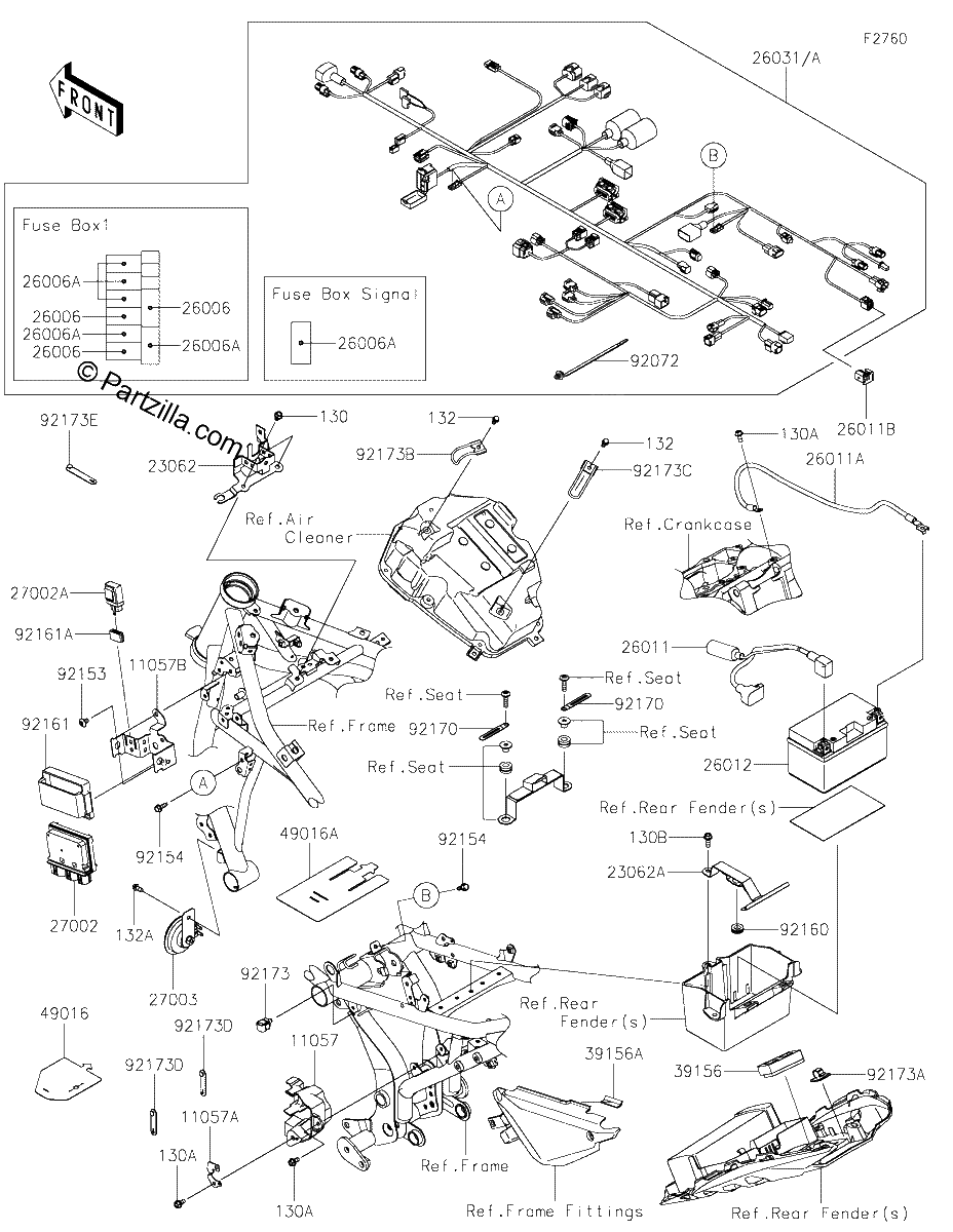 Diagrama de CHASSIS ELECTRICAL EQUIPMENT
