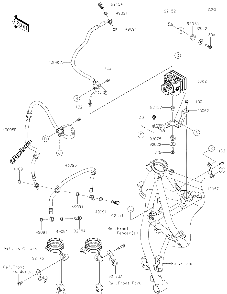 Diagrama de BRAKE PIPING