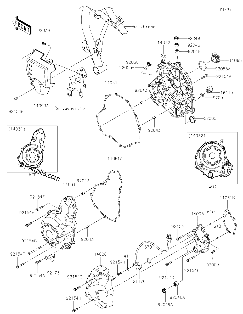 Diagrama de ENGINE COVER S