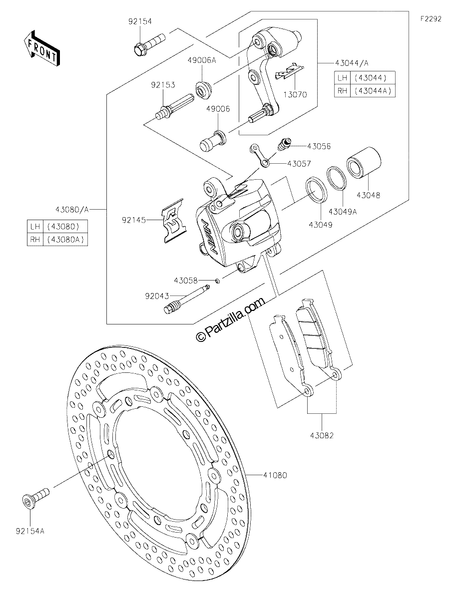 Diagrama de FRONT BRAKE