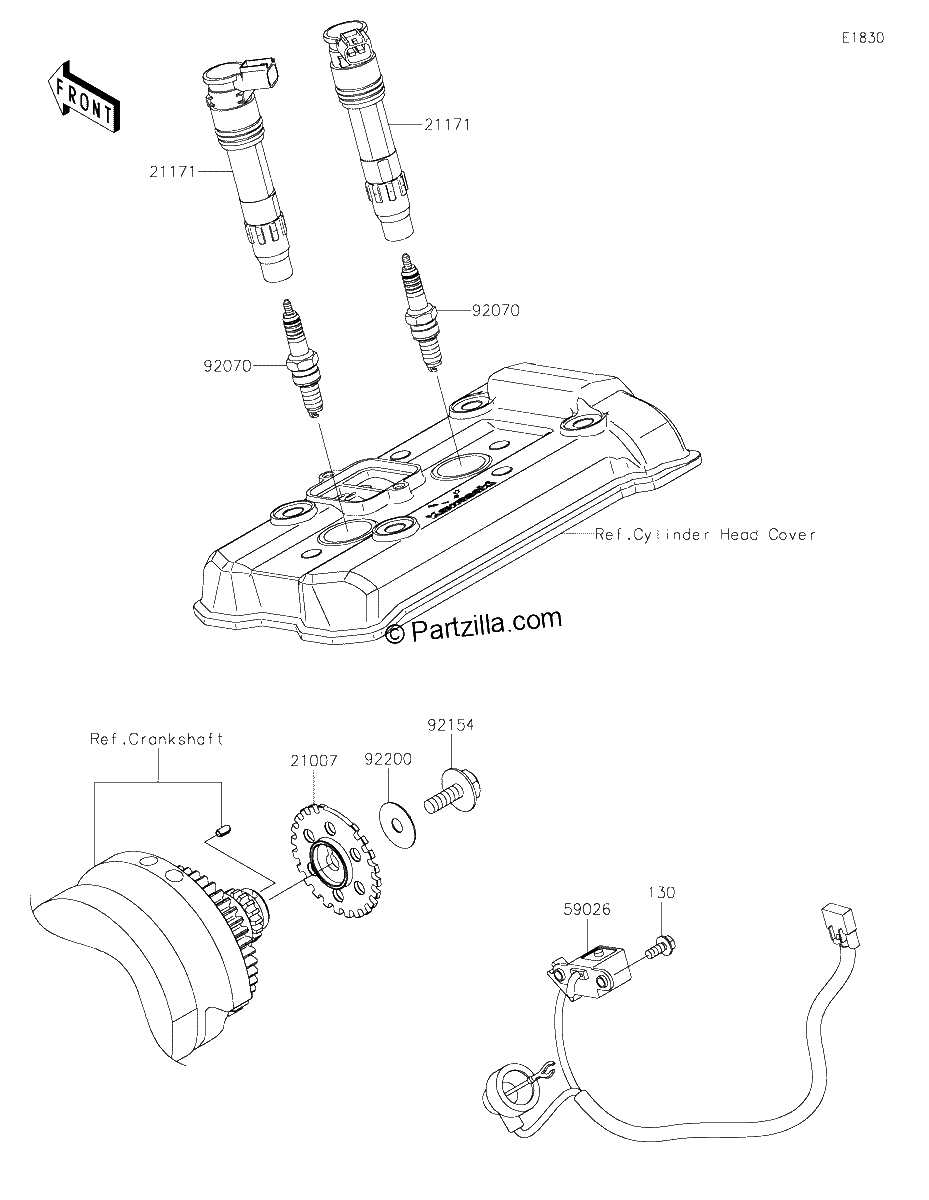 Diagrama de IGNITION SYSTEM