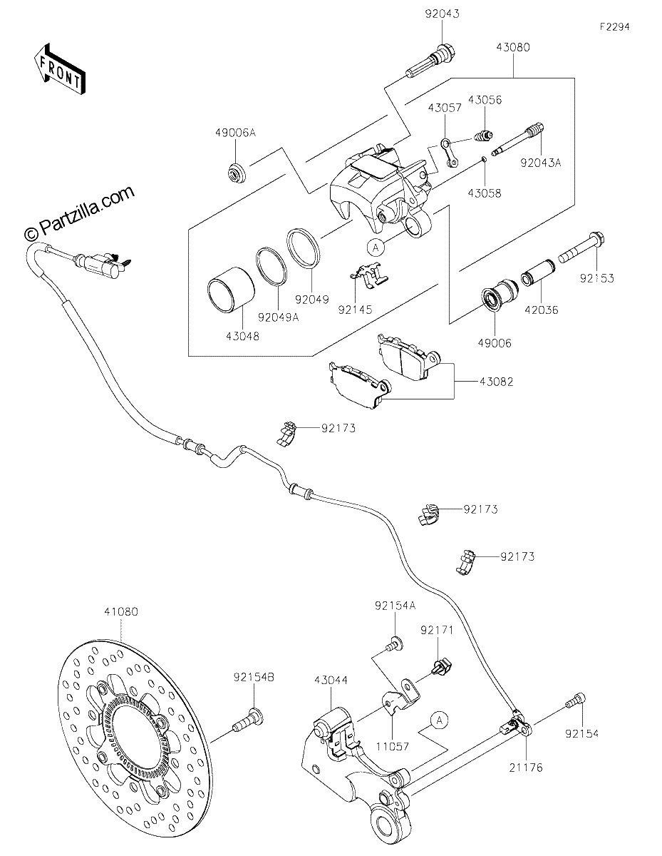 Diagrama de REAR BRAKE