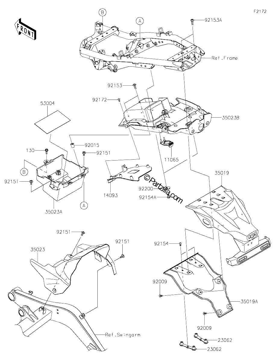 Diagrama de REAR FENDER S
