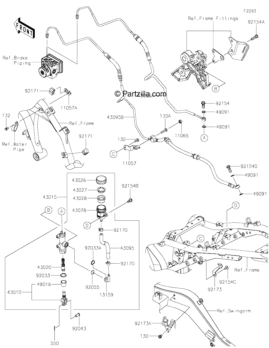 Diagrama de REAR MASTER CYLINDER