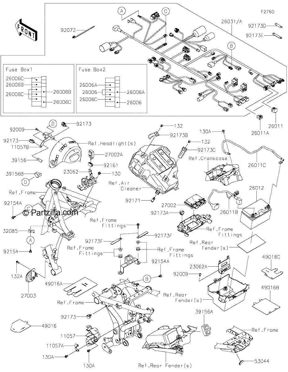 Diagrama de CHASSIS ELECTRICAL EQUIPMENT