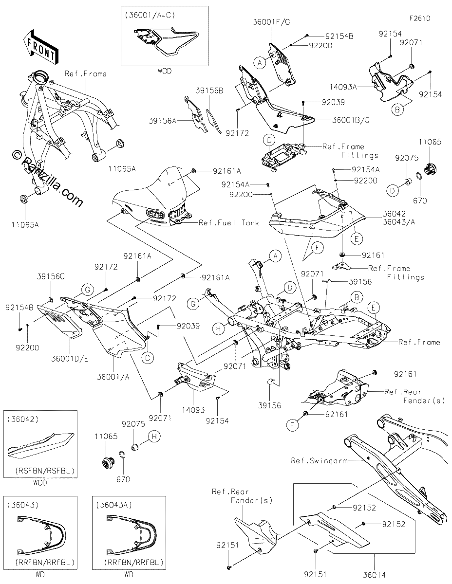 Diagrama de SIDE COVERS CHAIN COVER