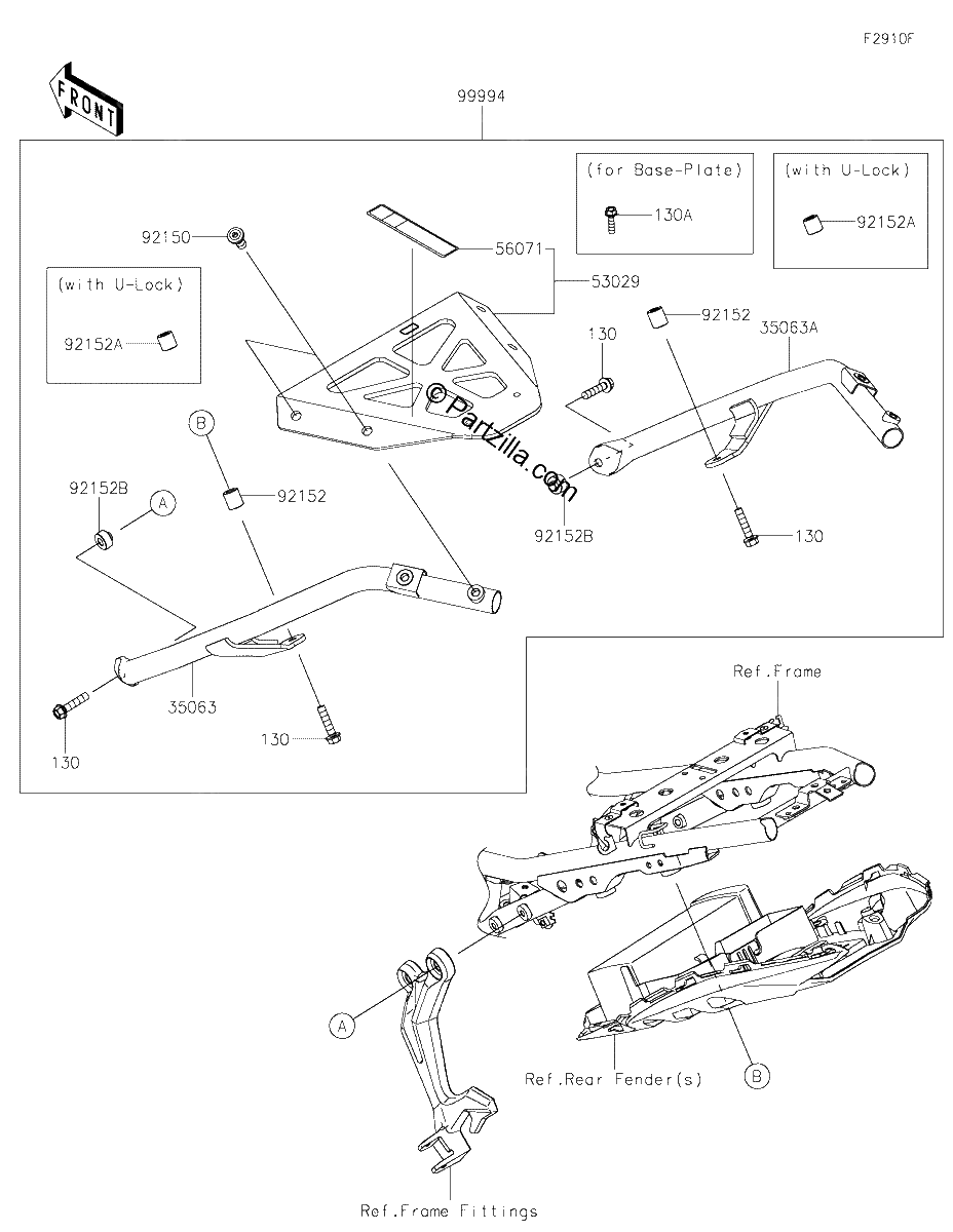 Diagrama de ACCESSORY TOPCASE BRACKET