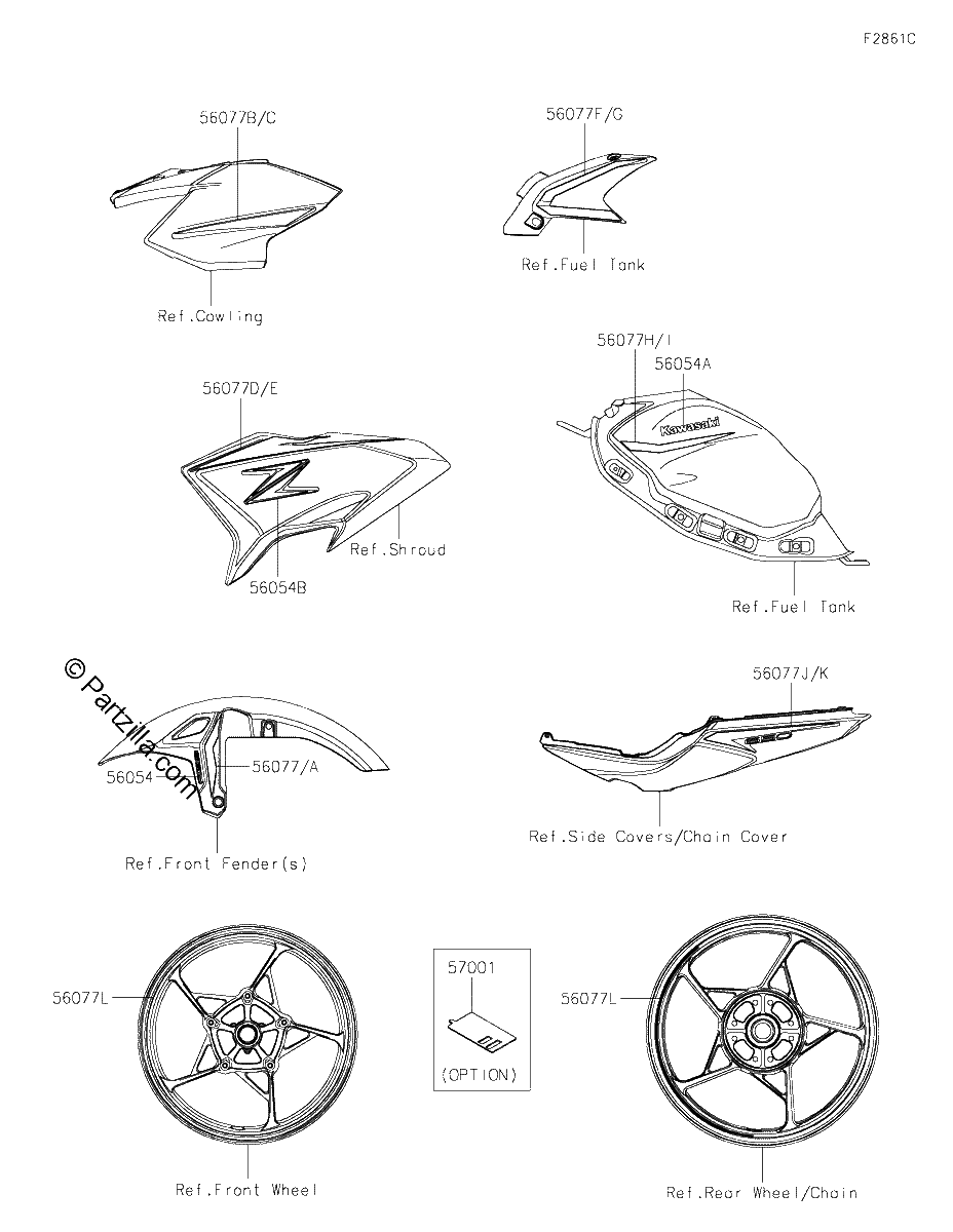 Diagrama de DECALS BLACK RED NSFAN CN