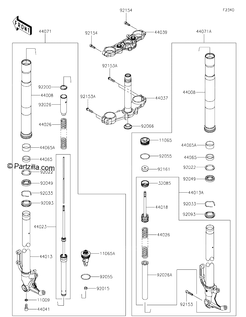 Diagrama de FRONT FORK