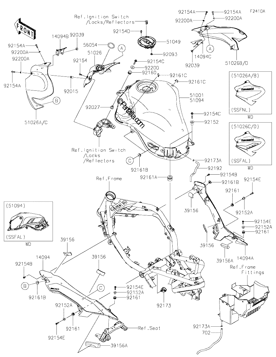 Diagrama de FUEL TANK CA