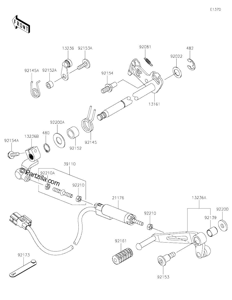 Diagrama de GEAR CHANGE MECHANISM