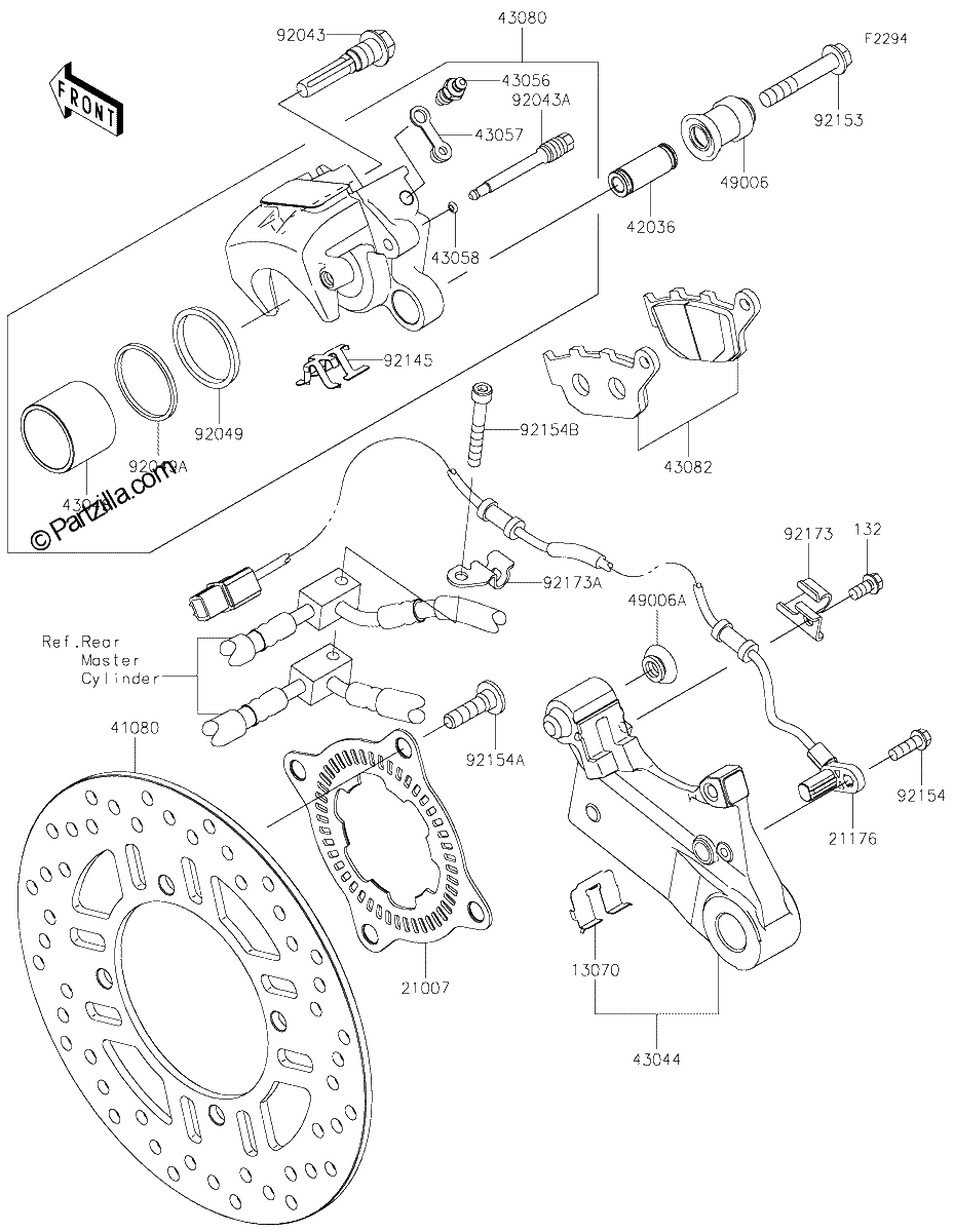 Diagrama de REAR BRAKE