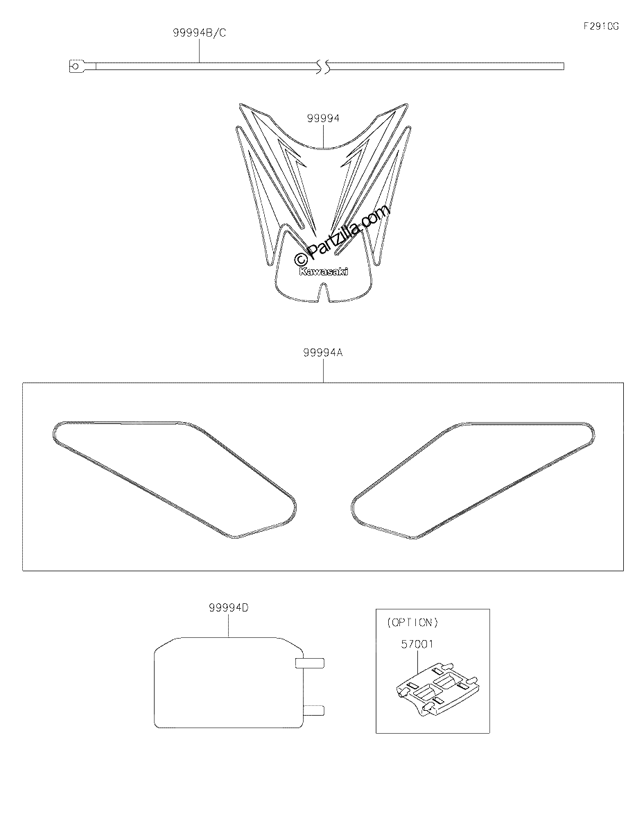 Diagrama de ACCESSORY DECALS