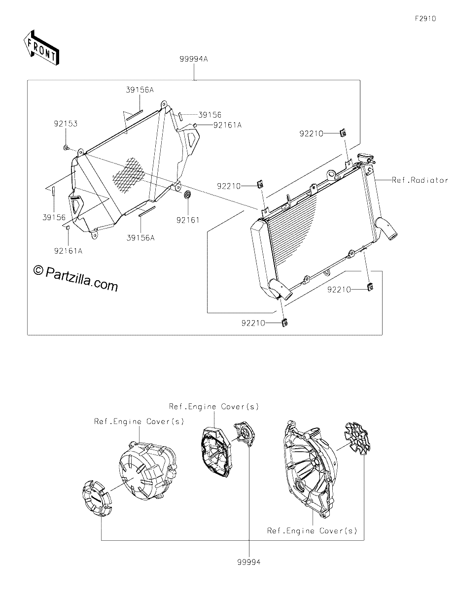 Diagrama de ACCESSORY ENGINE COVER