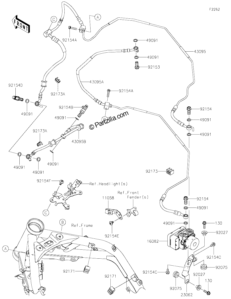 Diagrama de BRAKE PIPING