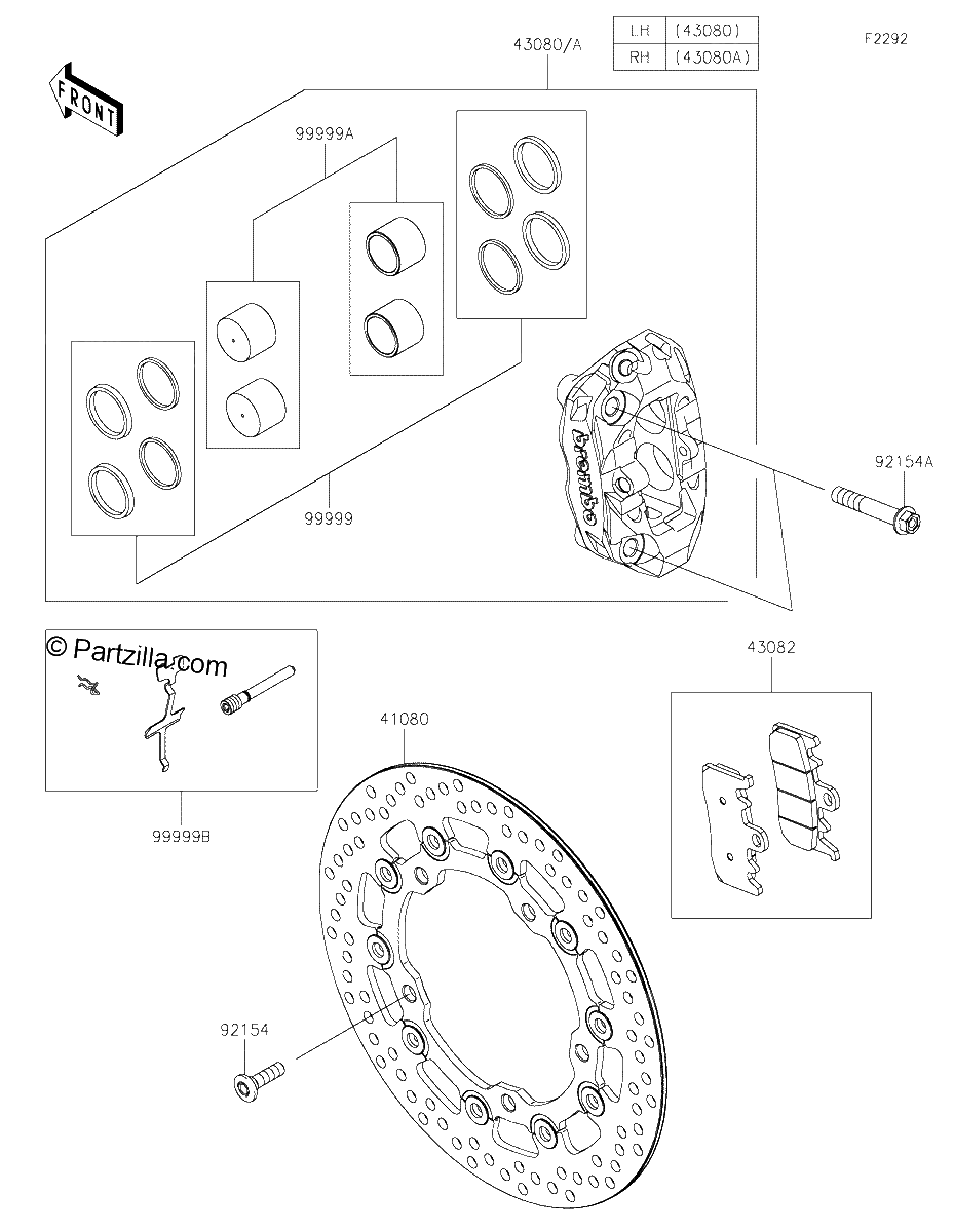 Diagrama de FRONT BRAKE