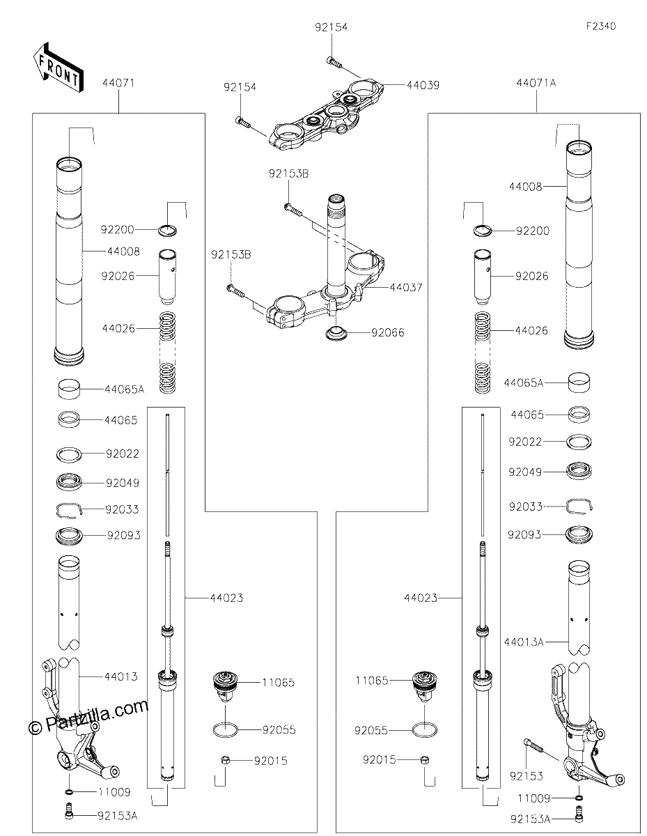 Diagrama de FRONT FORK