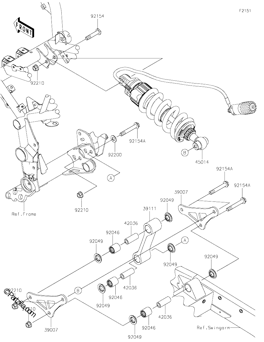 Diagrama de SUSPENSION SHOCK ABSORBER