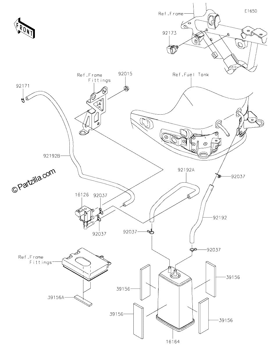 Diagrama de FUEL EVAPORATIVE SYSTEM CA