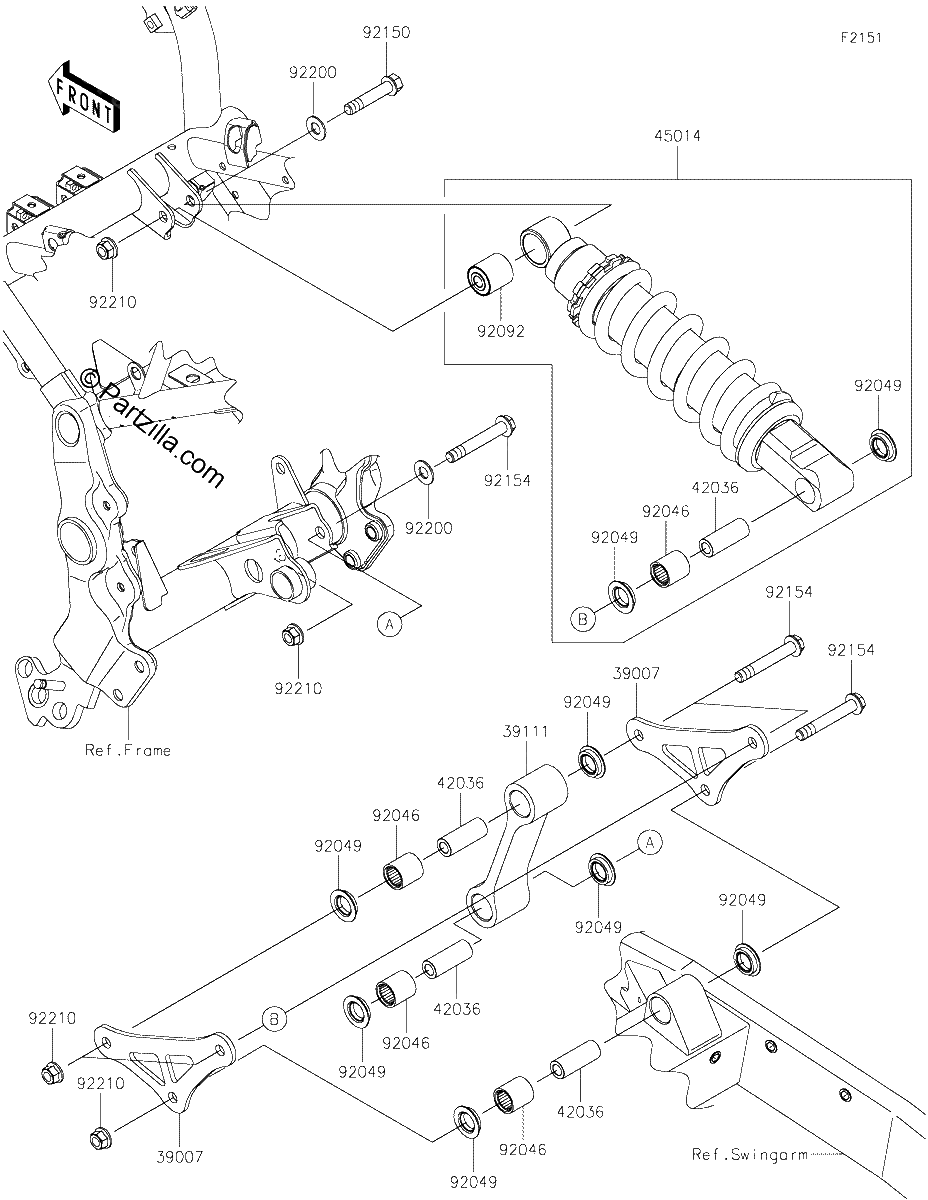 Diagrama de SUSPENSION SHOCK ABSORBER