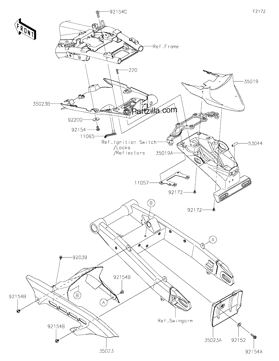 Diagrama de REAR FENDER S