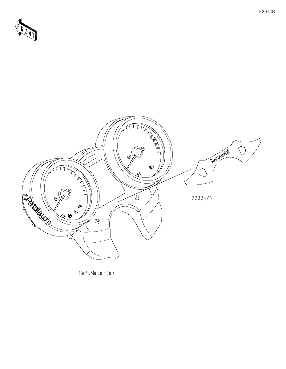 Diagrama de ACCESSORY INDICATOR COVER