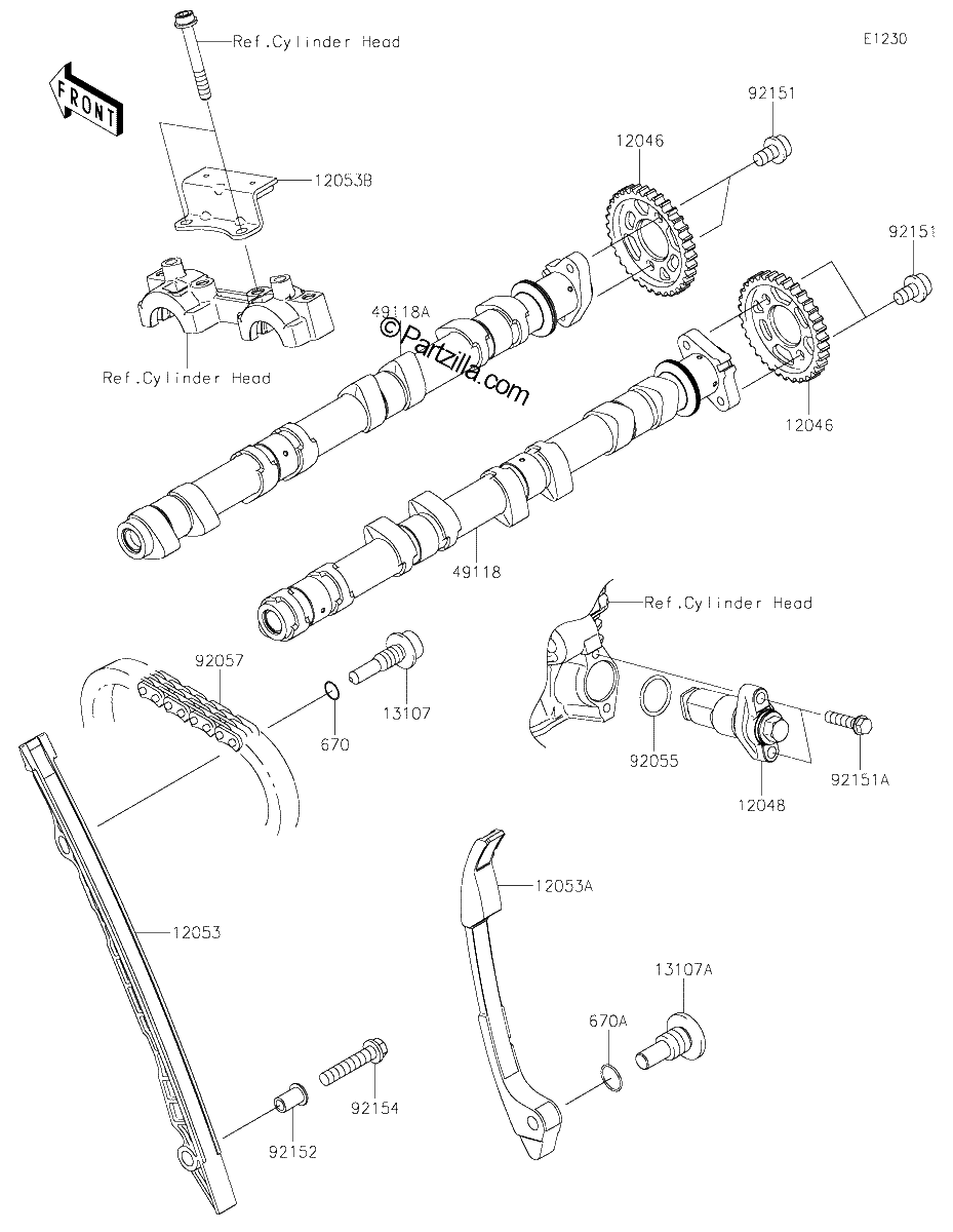 Diagrama de CAMSHAFT S TENSIONER