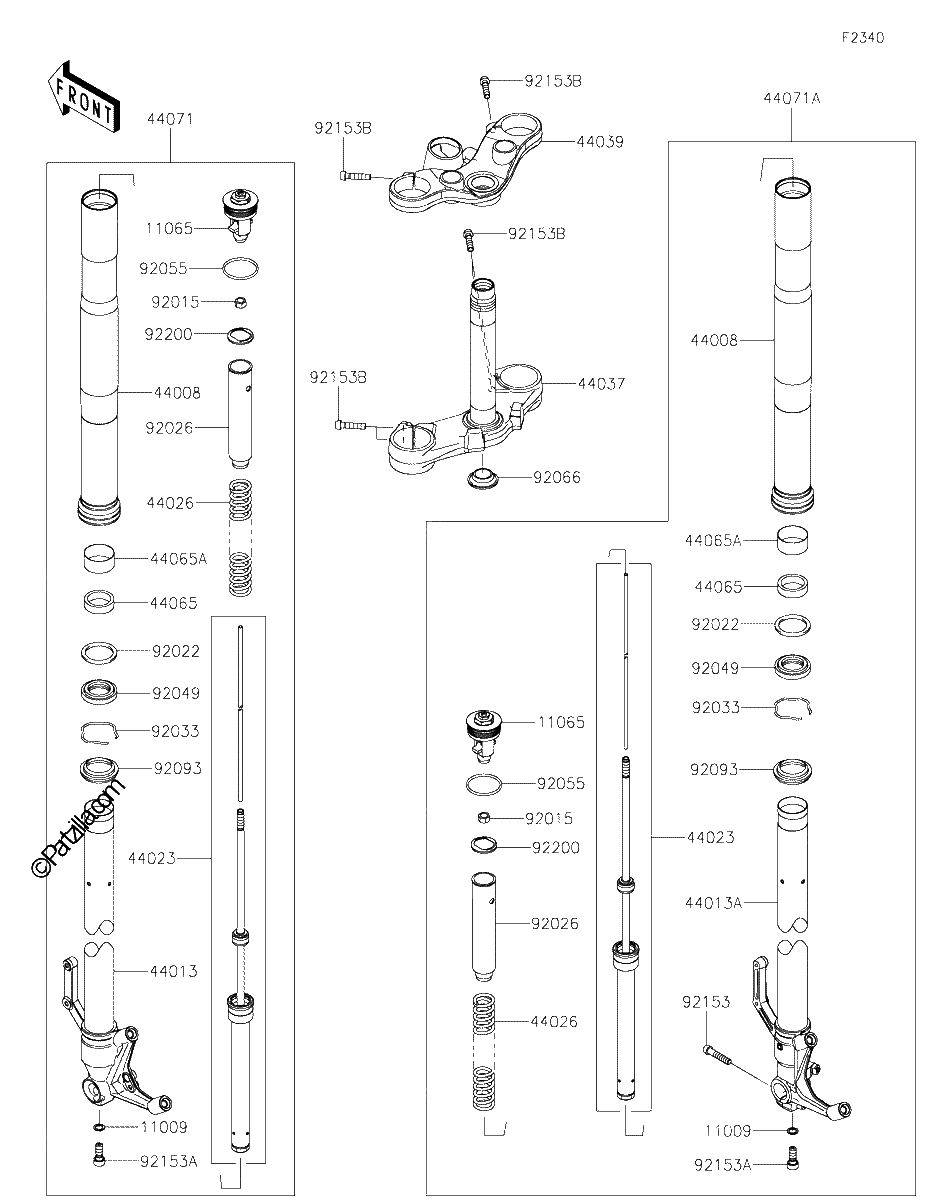 Diagrama de FRONT FORK