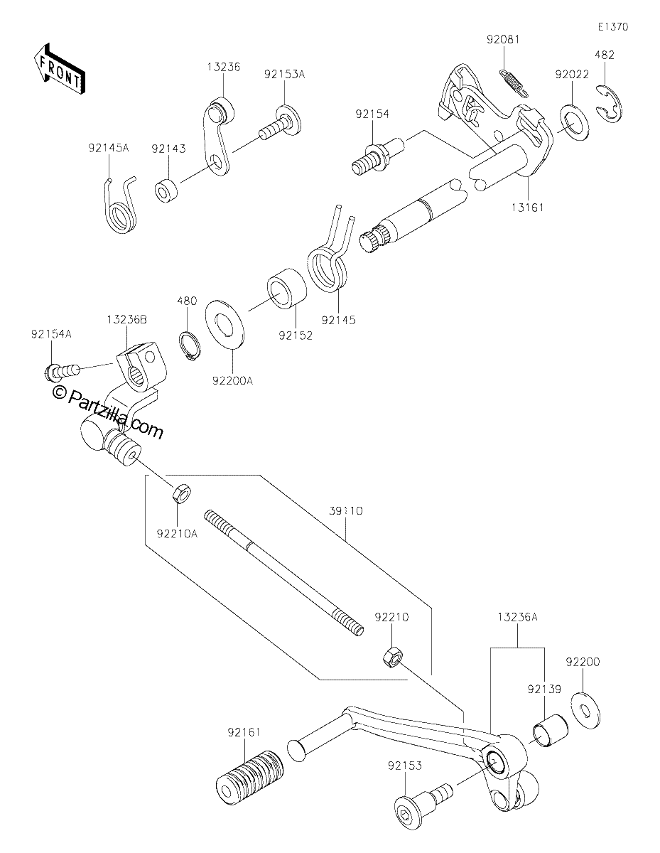 Diagrama de GEAR CHANGE MECHANISM