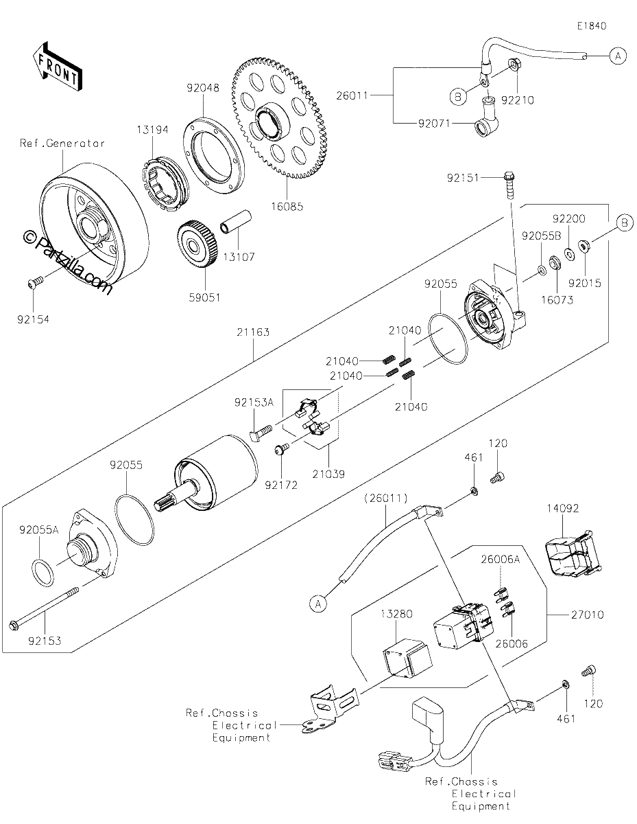 Diagrama de STARTER MOTOR