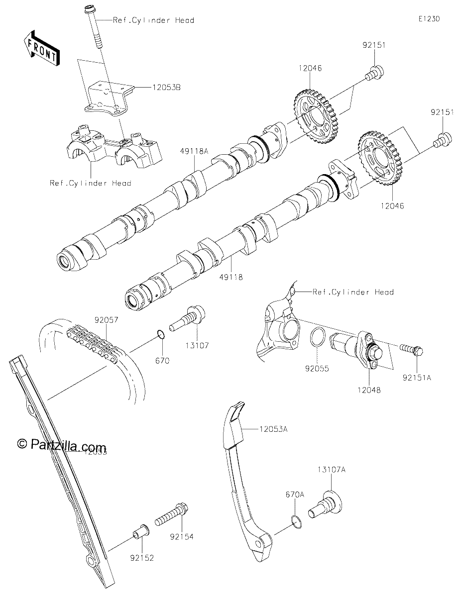 Diagrama de CAMSHAFT S TENSIONER