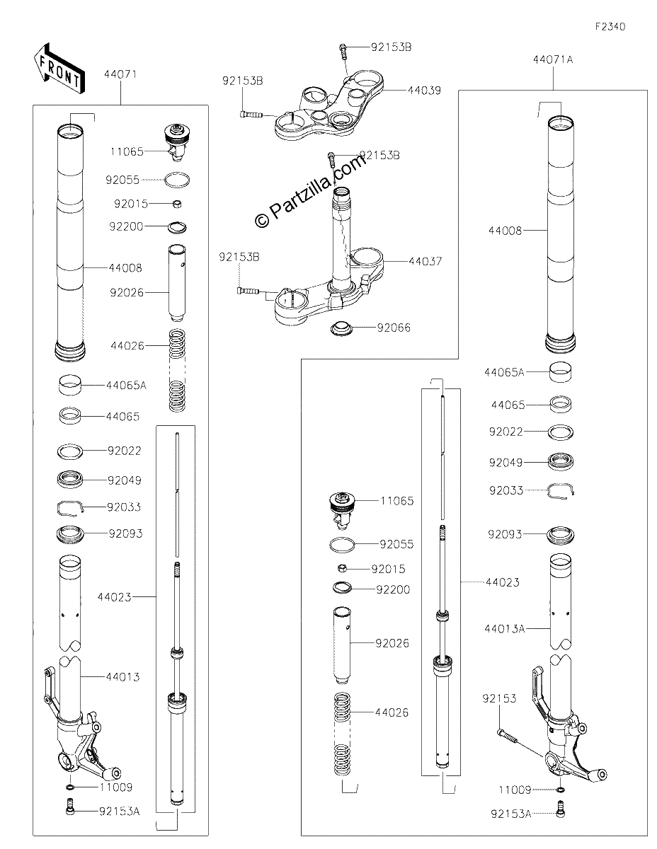 Diagrama de FRONT FORK