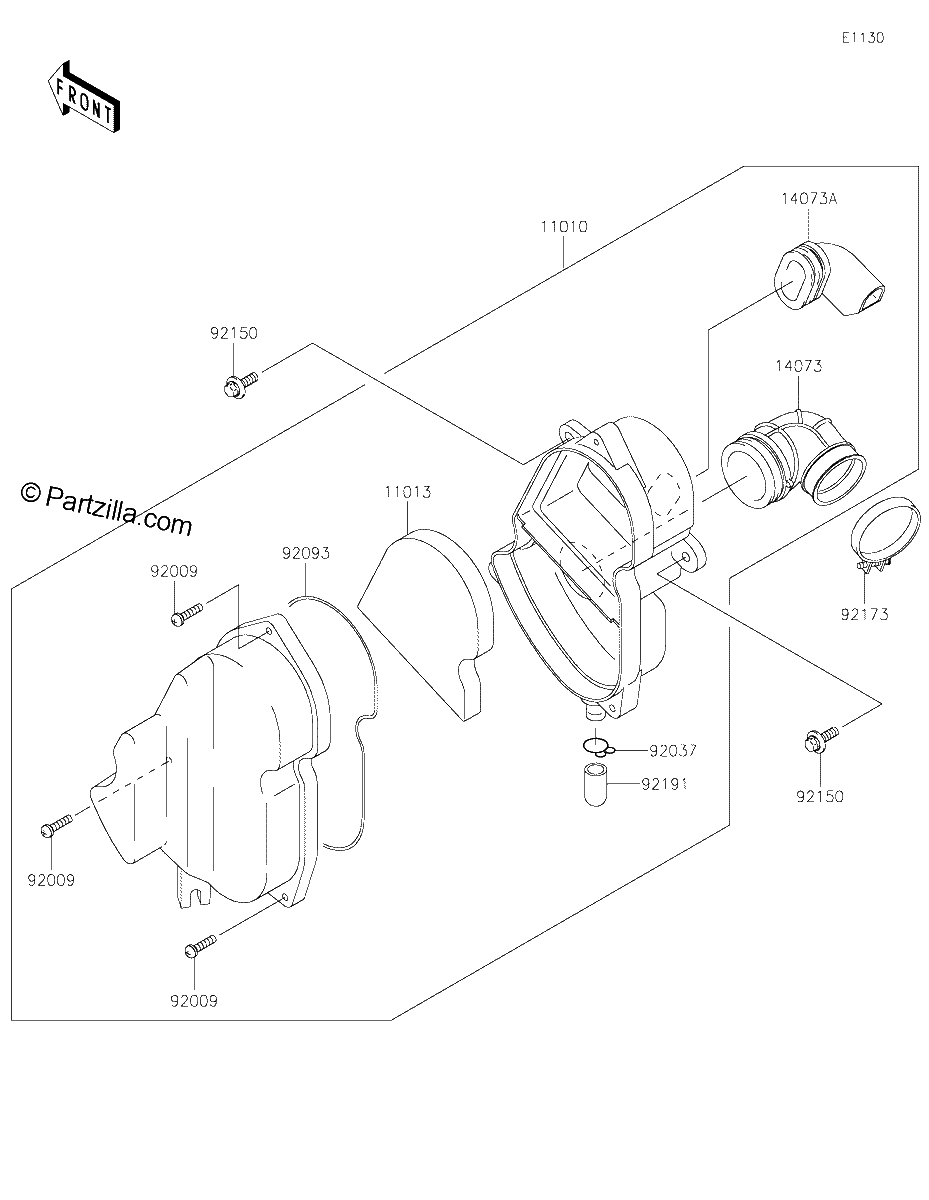 Diagrama de AIR CLEANER