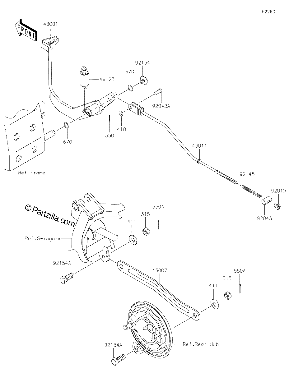 Diagrama de BRAKE PEDAL