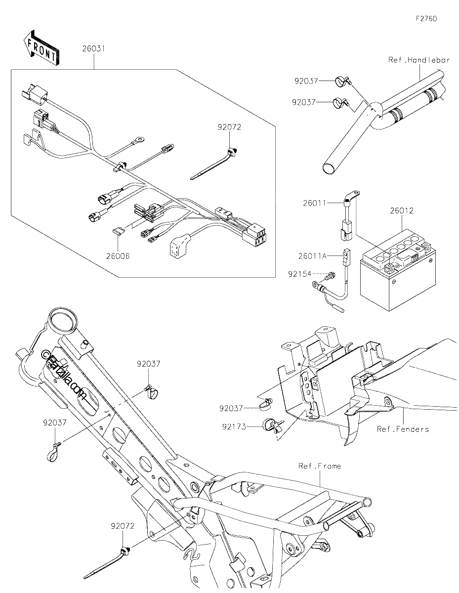 Diagrama de CHASSIS ELECTRICAL EQUIPMENT