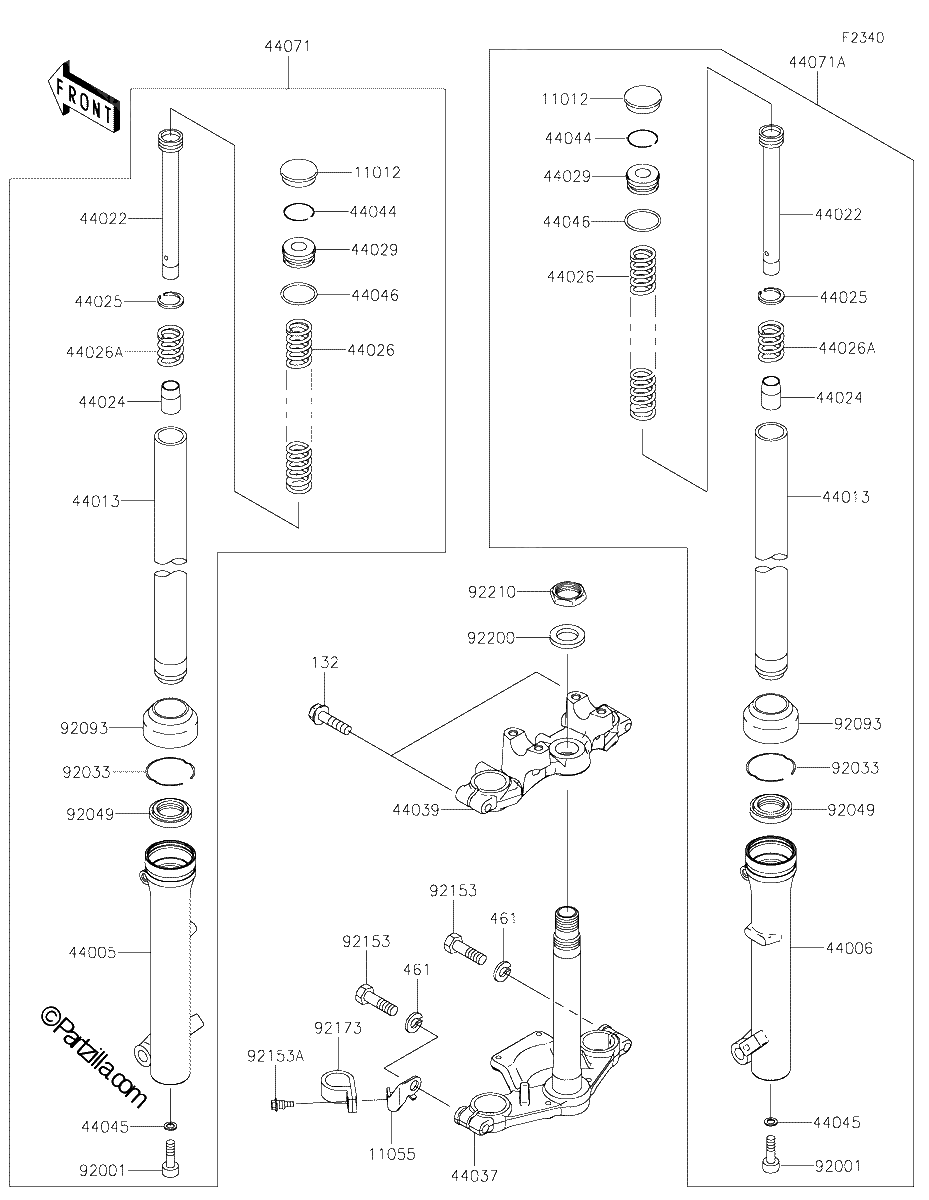 Diagrama de FRONT FORK
