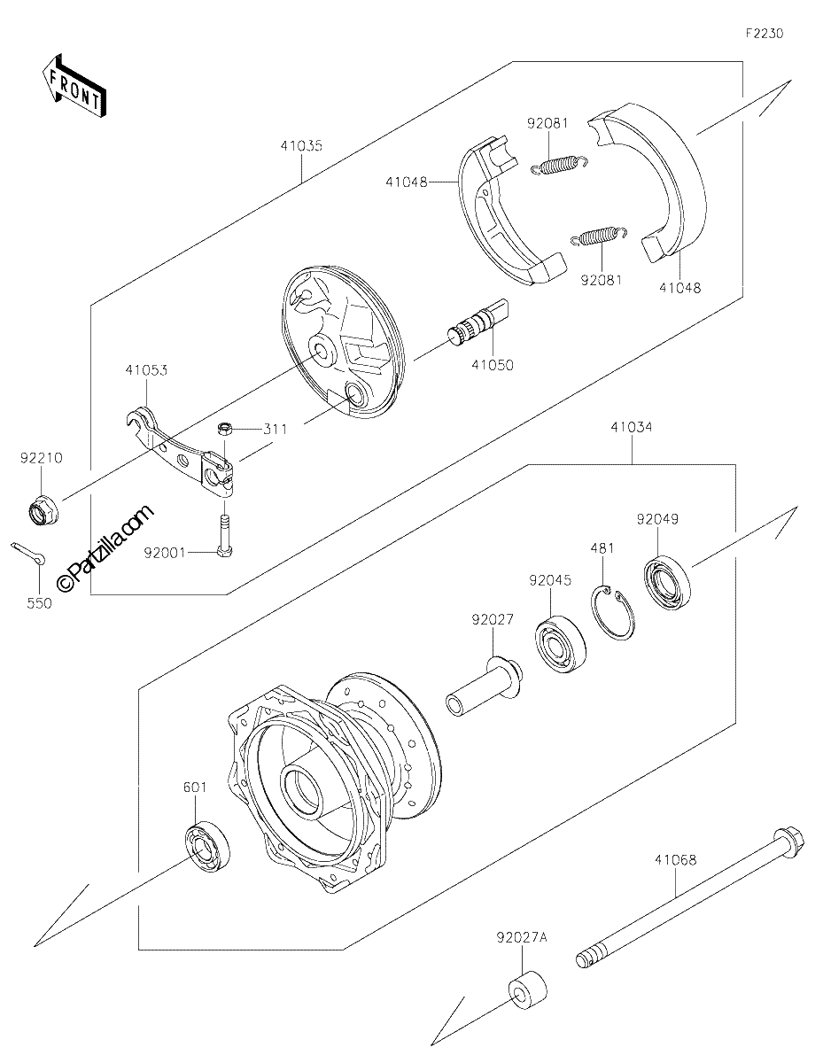 Diagrama de FRONT HUB