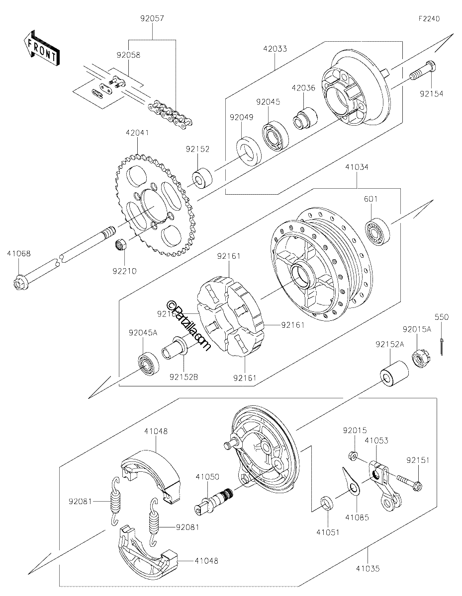 Diagrama de REAR HUB