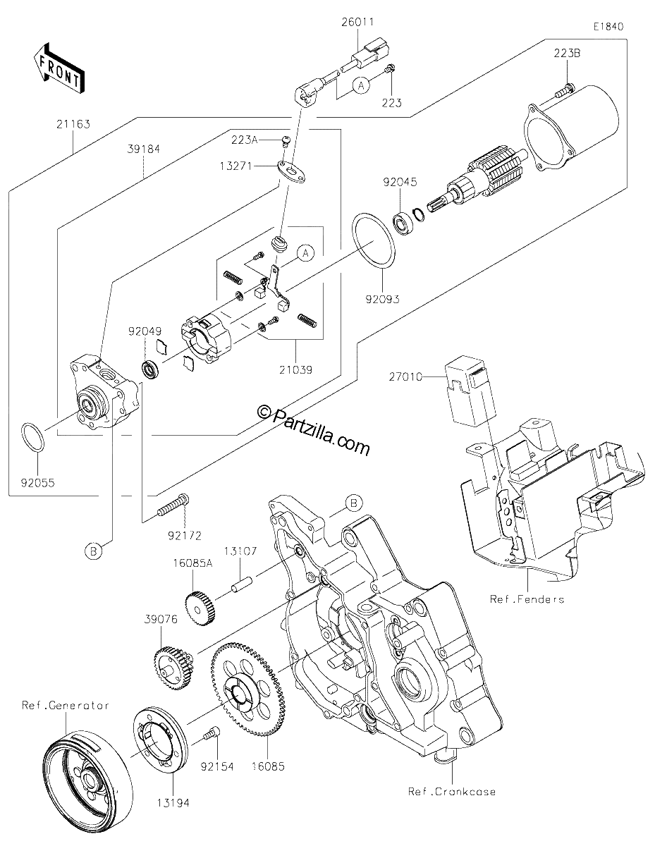 Diagrama de STARTER MOTOR