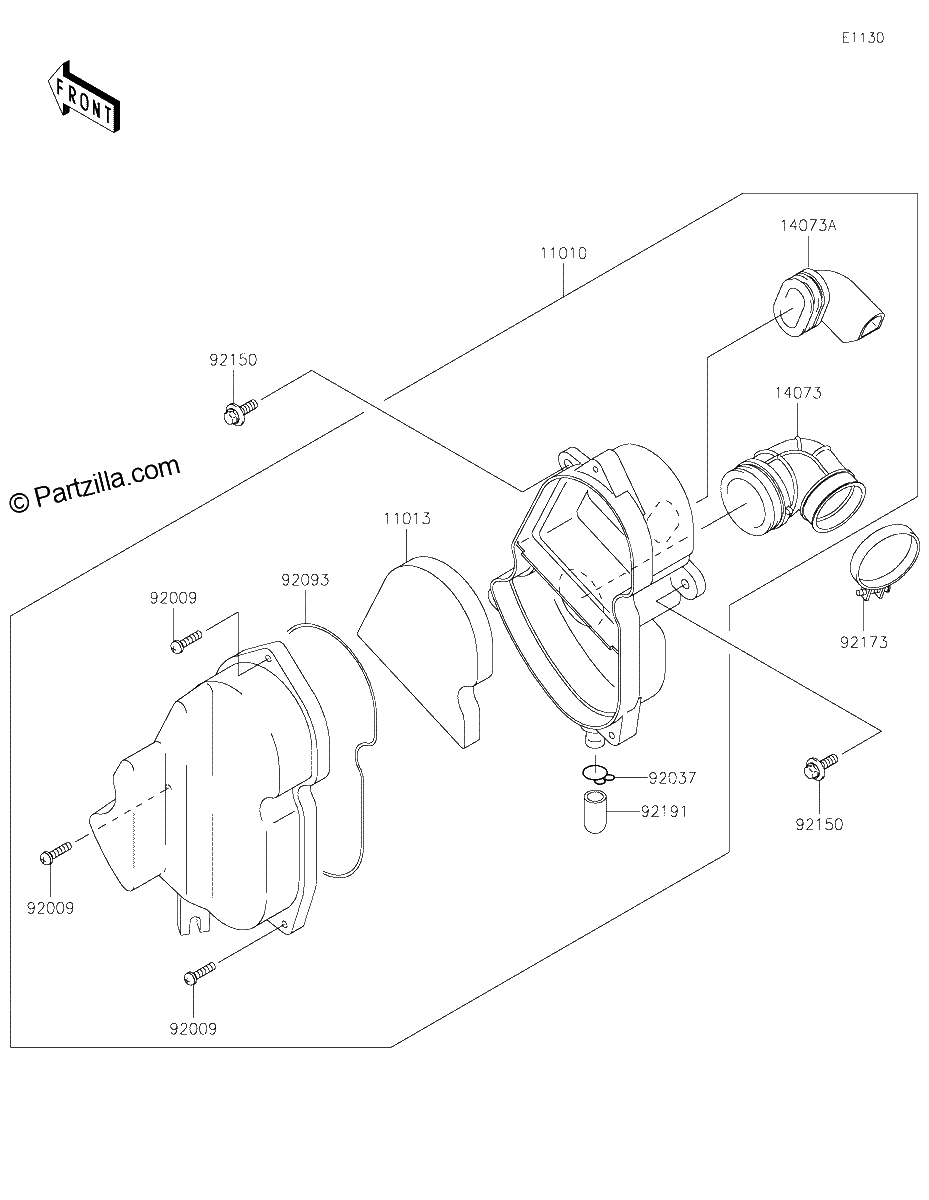 Diagrama de AIR CLEANER