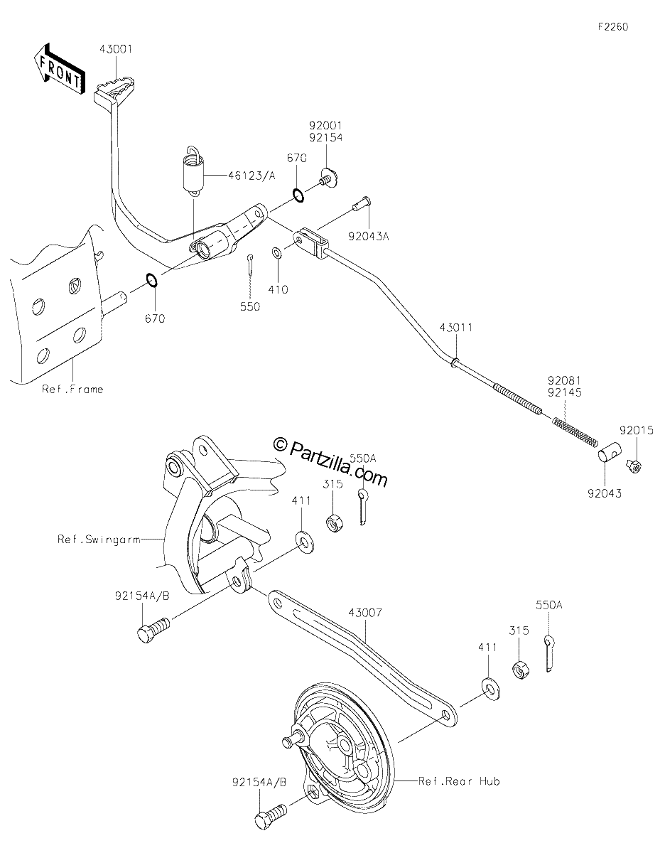 Diagrama de BRAKE PEDAL