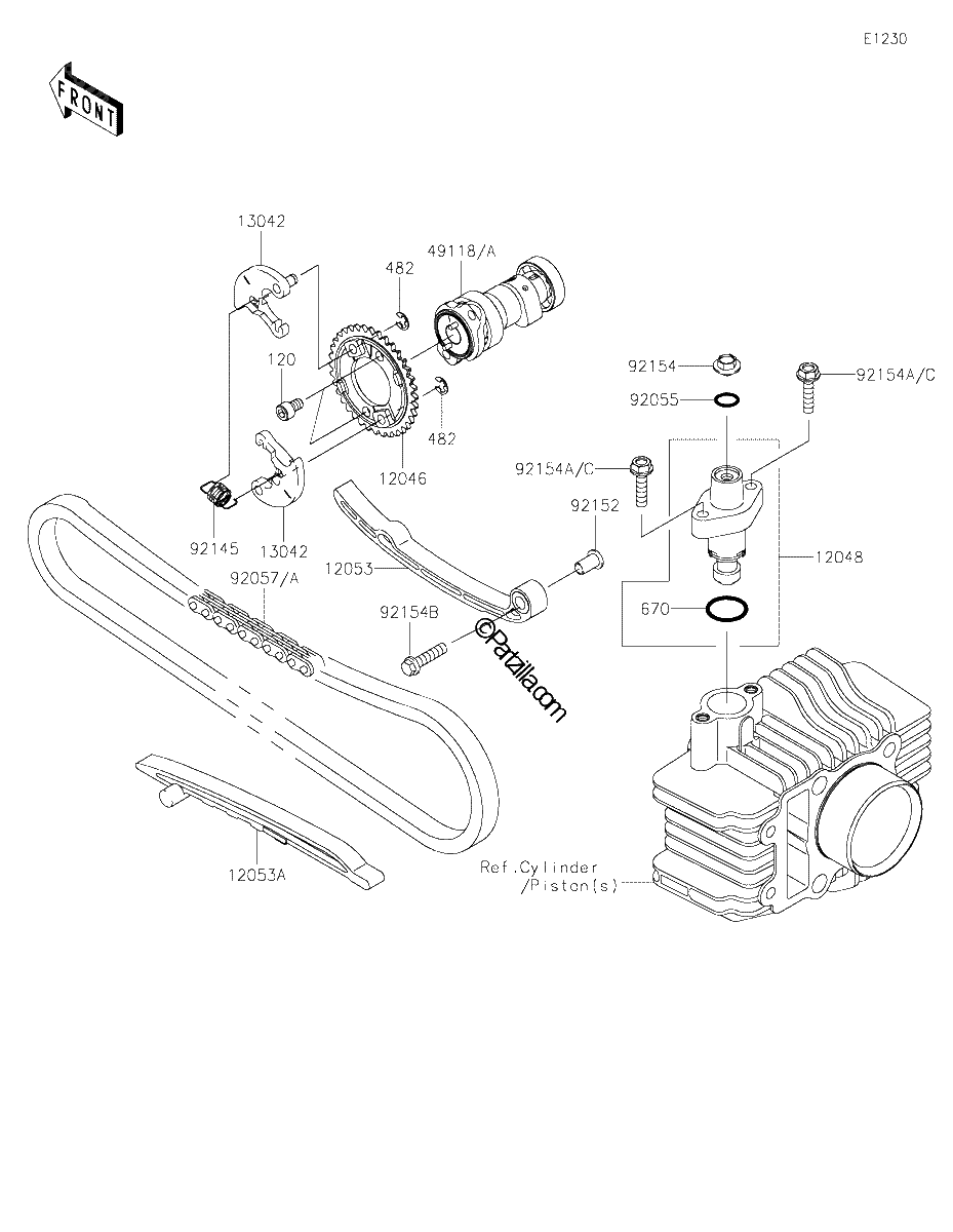 Diagrama de CAMSHAFT S TENSIONER