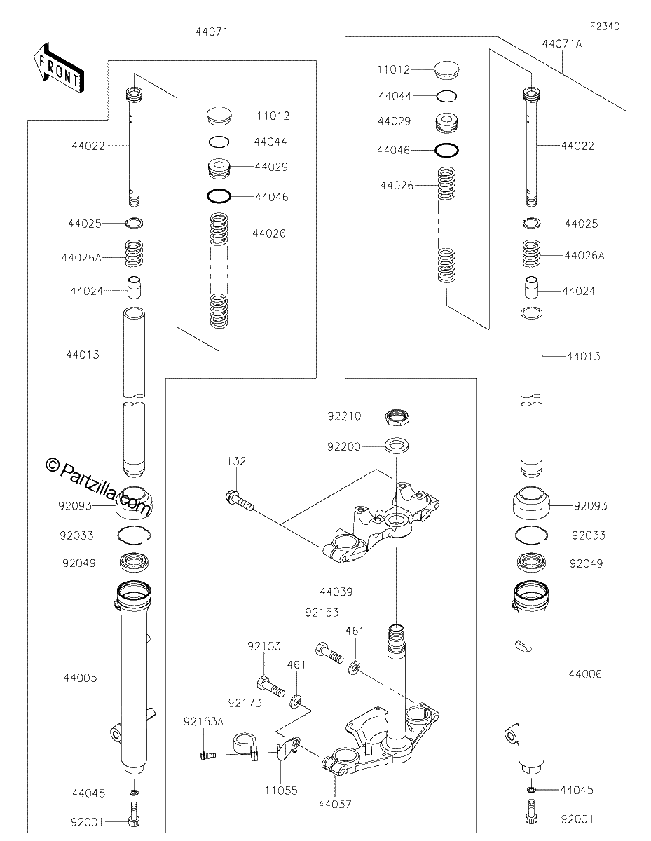 Diagrama de FRONT FORK