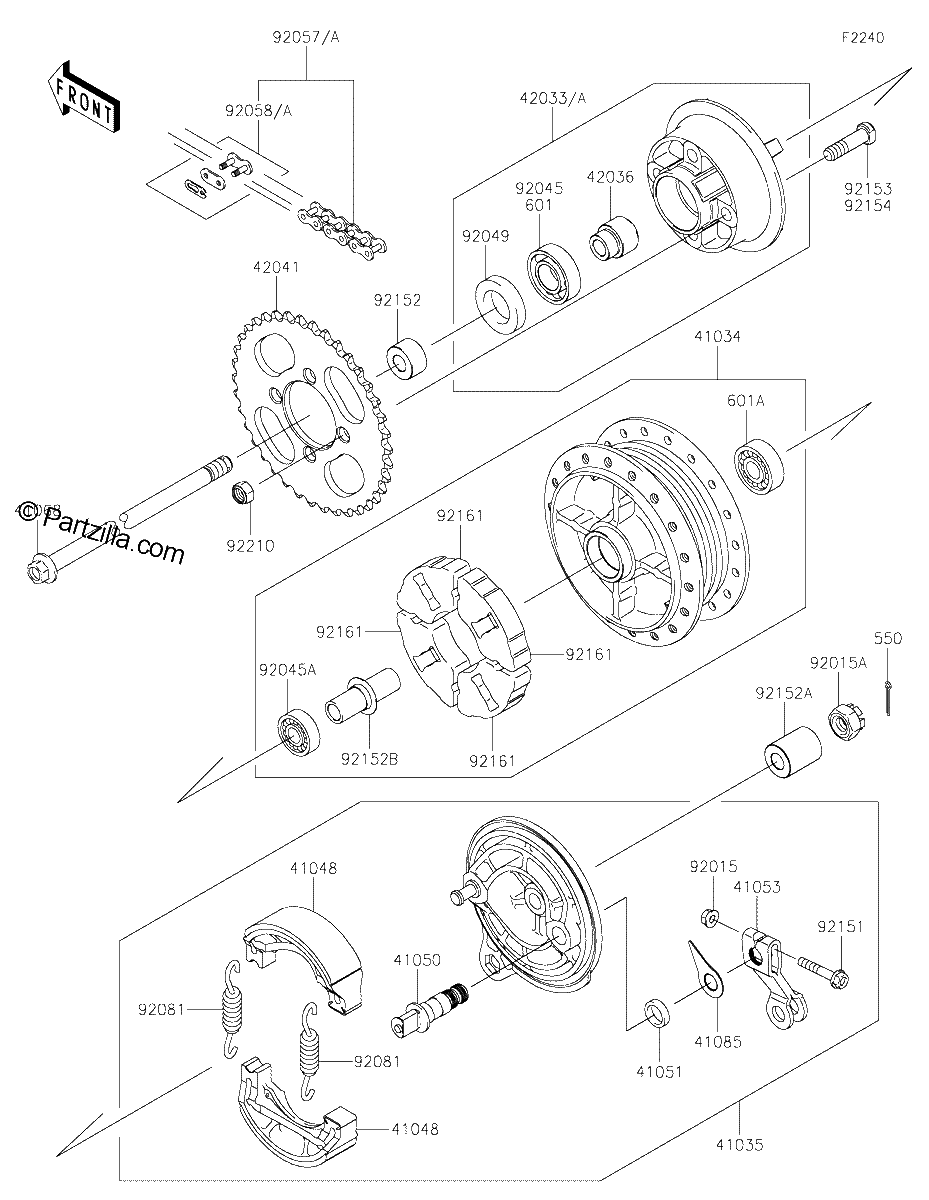 Diagrama de REAR HUB