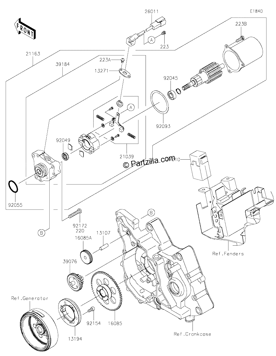 Diagrama de STARTER MOTOR