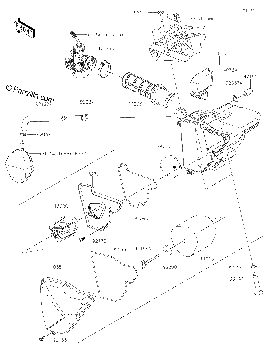 Diagrama de AIR CLEANER